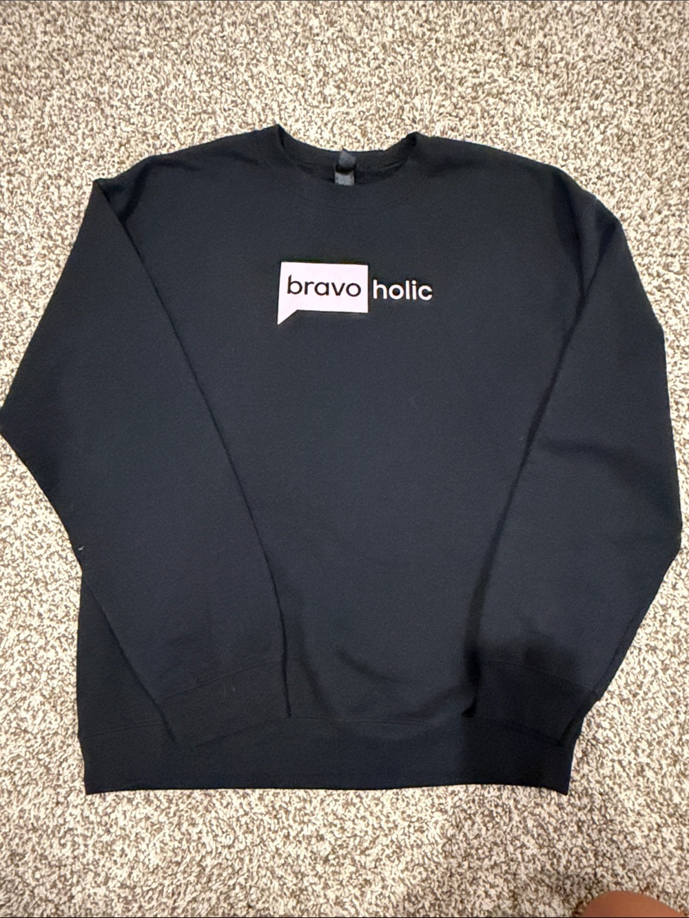 Bravo TV bravoHolic Men's Black Crewneck Sweater real housewives summer house